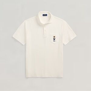 NWT Polo Ralph Lauren Custom Slim Polo Bear Mesh Polo Shirt